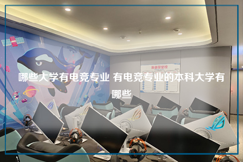 哪些大学有电竞专业 有电竞专业的本科大学有哪些